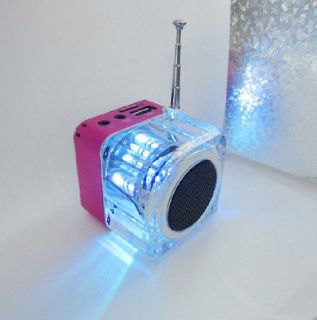 PINK portable stereo speaker Pocket Outdoor sport speaker with TF/SD 
