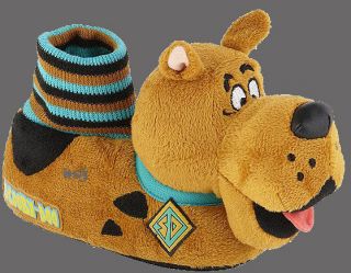 SCOOBY DOO Toddler Boys Plush Socktop SLIPPERS 7/8 9/10 11/12 ~ NWT