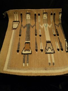   YEI FIGURAL DECORATED NAVAJO RUG, SHIPROCK, NEW MEXICO, 32 x 48