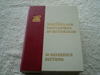 1993 Websters Encyclopedia of Dictionaries, 30 Reference Section