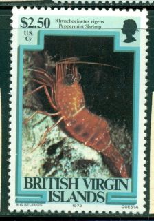   ISLANDS #378 (SG#431) MNH 1979 80 $2.50 Peppermint Shrimp Defin SCV$6