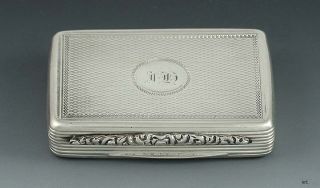 1830 english georgian sterling silver vinaigrette box 