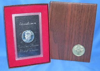1971 s eisenhower proof silver $ 1 brown ike orig