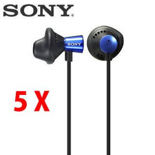 NEW 5 X SONY MDR ED12LP Heavy Bass Fontopia / In Ear Stereo Headphones 