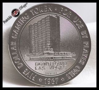 PROOF LIKE STERLING SILVER SLOT TOKEN FOUR QUEENS CASINO 1967 FM 