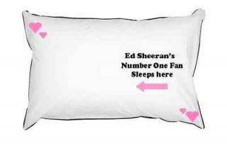 NEW ED SHEERAN NUMBER ONE FAN PILLOWCASE PILLOW IDEAL GIFT LEGO 