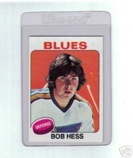 1975 76 topps 264 bob hess blues nm time left