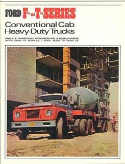 1966 ford f t series truck brochure mixer tractor+ time