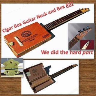 Cigar Box Guitar.Kit with Padron Box, Neck, Frets, Bridge & Nuts DIY