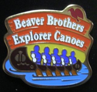 tokyo disneyland beaver brothers explorer canoes pin from japan time