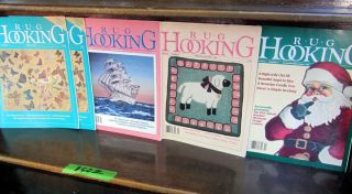 rug hooking magazines rare first issues 1989 free ship more