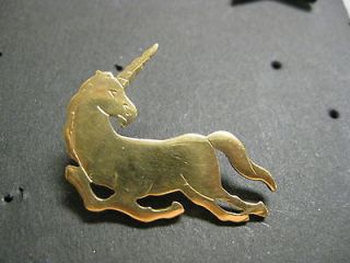 GOLDEN UNICORN Collectible Tie Back PIN! Hat Pinback Tack Pins!