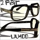 gazelle clear lens black sun glasses nerd mens urban 80