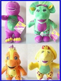 13 inch Barney Singing Plush Doll, BJ, Riff & Baby Bop 4pcs set toy