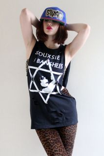 SIOUXSIE AND THE BANSHEES STUDDED PUNK VEST VTG UNISEX CUSTOMISED 