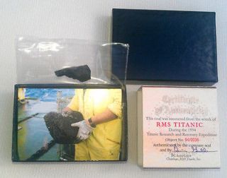 RMS TITANIC COAL(VERY RARE)COLLECTORS EDITION PRESENTATION BOX 