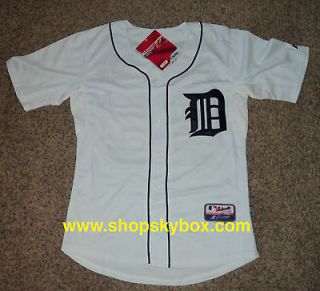 New   Detroit Tigers Justin Verlander Stitched Home Jersey   Adult XL