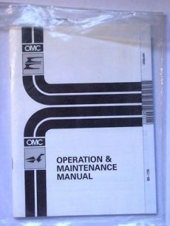 OMC JOHNSON or EVINRUDE OUTBOARD MOTOR OWNERS MANUAL 1993 90 / 115hp 