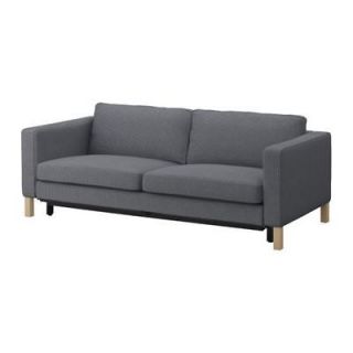 New Ikea KARLSTAD Sofa Bed Slipcover Korndal Medium Gray Discontinued 