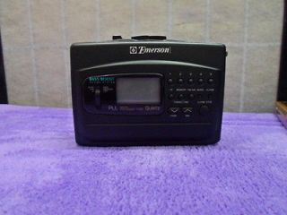 EMERSON AC2120 DIGITAL AM/FM CASSETTE PLAYER BASS BOOST WALKMAN 