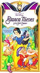 Snow White and the Seven Dwarfs VHS, 1994, Spanish Dubbed
