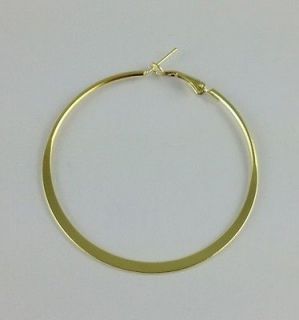 16pcs gold plate flat hoop earrings 58mm 20727 from china