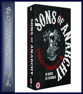 SONS OF ANARCHY   COMPLETE SERIES SEASONS 1 2 3 & 4 *BRAND NEW DVD 