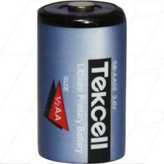   Tekcell SB AA02 3.6V 1/2AA Lithium Battery, 3.6 Volt 1200mAh, LS14250