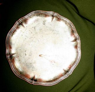 antique art deco wmf silver plated serving tray plate from