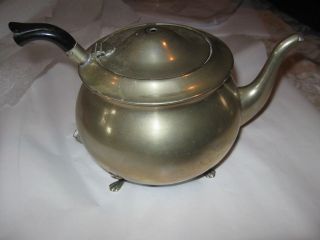 Vintage Silver Plated EPNS YEOMAN Teapot Lion Feet Used as is Missing 