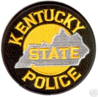 ky kentucky state highway trooper police gold patch nr time