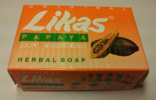 likas papaya skin whitening herbal soap 135g 1pc from hong
