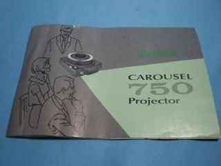 original manual for kodak carousel 750 slide projector time left