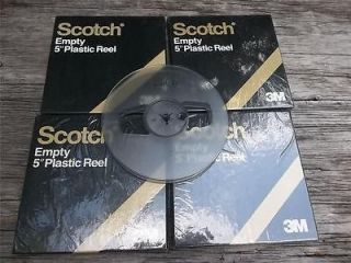   Empty Scotch Reel To Reel 1/4 Inch Take Up Spool Tape Player Recorder