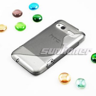 grey color soft tpu silicone case skin cover for htc
