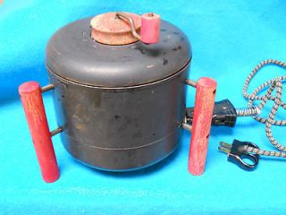 Vintage POPCORN Maker U.S. Mfg. Corp. Electric Hand Crank Works 
