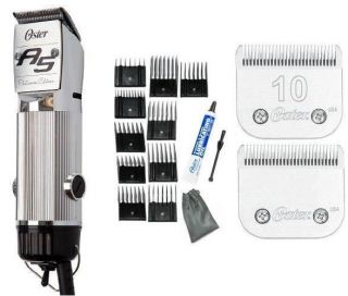   Turbo A5 2 Speed Platinum Animal Dog Clipper+10 pc Combs+ext Blade