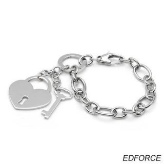 edforce stainless steel bracelet length 7in weight 23 0g one