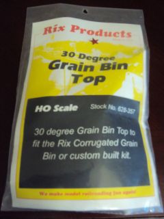 rix products 30 degree grain bin top ho scale  11 99 or 