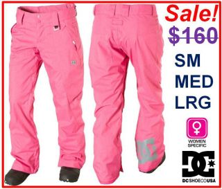 DC Shoes Womens Alley Snowboard Deck Boots Ski Pink Pants Winter 