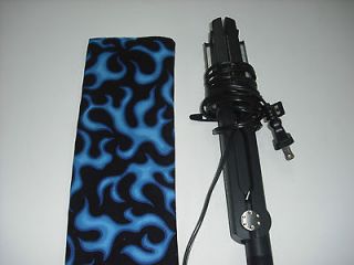 flat iron curling iron fabric case cover hot blue flames