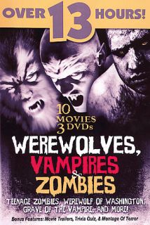 Werewolves, Vampires, Zombies DVD, 2006, 3 Disc Set
