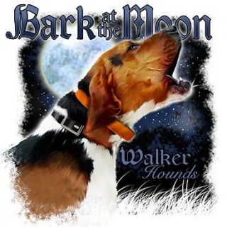 HUNTING BARK AT THE MOON WALKER COON HOUND SHIRT NEW SIZES M L XL 2X 