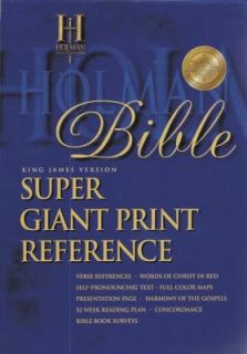 KJV Super Giant Print Reference Bible 2004, Hardcover, Large Type 