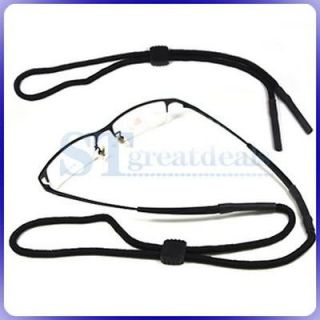 1pc Black Sunglasses Eyeglass Neck Cord Strap Glasses String Lanyard 