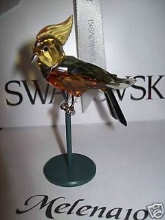 SWAROVSKI PARADISE BIRD BONRIKI TOPAZ OBJECT 275577 RET 2004 NEW