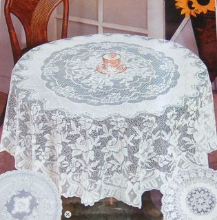 round lace tablecloth in Linens & Textiles (1930 Now)