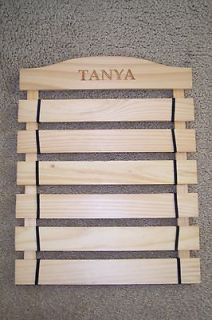 KARATE BELT WALL DISPLAY PERSONALIZED FOR TANYA NAME   LIGHTLY USED