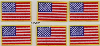 LOT of 100 USA American Flag (G) Embroidered Patches 3.5x2.25