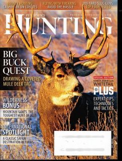 PETERSENS HUNTING MAGAZINE OCT 2012 DRAWING A COVETED MULE DEER TAG